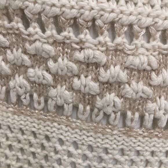 Vintage Y2K Guess Cream‎ Knit Asymmetrical Turtleneck Vintage Sweater XS - Picture 6 of 13